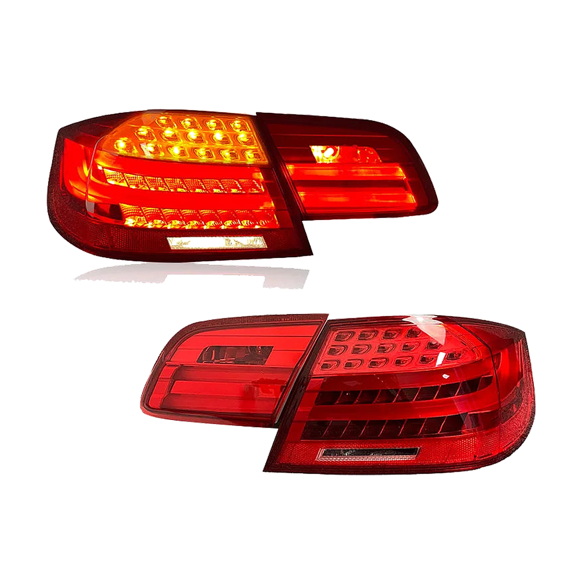 Red lens LED tail light set, both sides, for BMW 3 Series E92 Coupe incl. M3 (2006-2012)