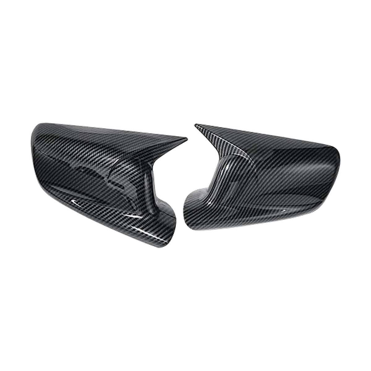 Carbon fiber pattern mirror cap pair for BMW E65 / E66 / E67 / E46 Coupe
