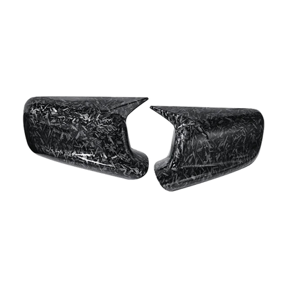 Forged carbon look mirror cap pair for BMW E65 / E66 / E67 / E46 Coupe