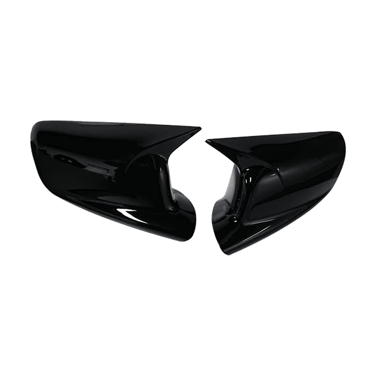 Bright black mirror cap pair for BMW E65 / E66 / E67 / E46 Coupe
