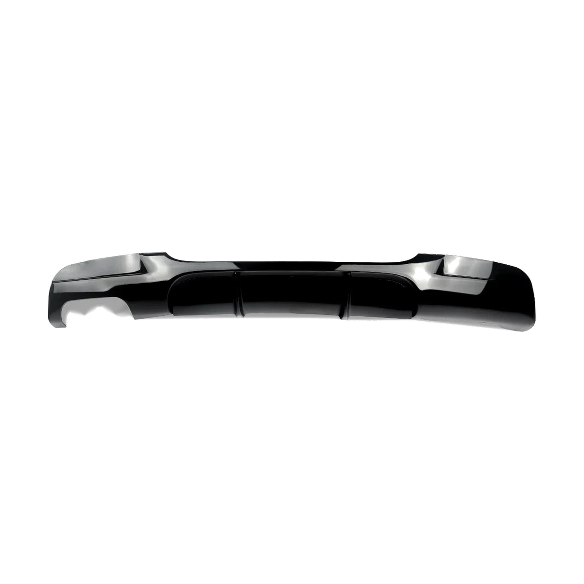 Gloss black rear diffuser, single-side exhaust cutout, for BMW 3 Series E90, E91 M Sport (2005-2012)