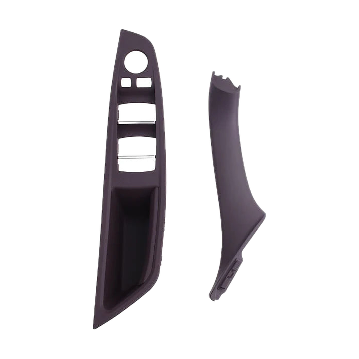 Mocha 2 piece front set, driver armrest panel and pull handle, for BMW 5 Series F10 / F11 / F18 LHD