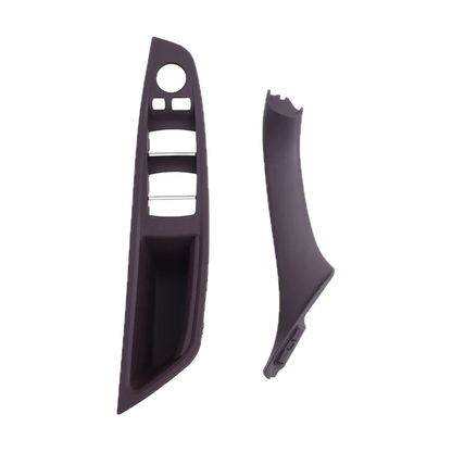 Mocha 2 piece front set, driver armrest panel and pull handle, for BMW 5 Series F10 / F11 / F18 LHD