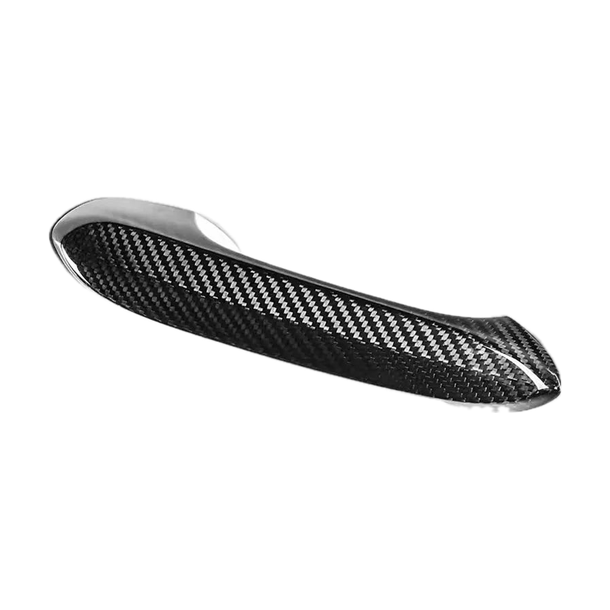 Carbon fiber door handle cover, close up detail, for BMW G20, G22, G30, G01, G05, G07
