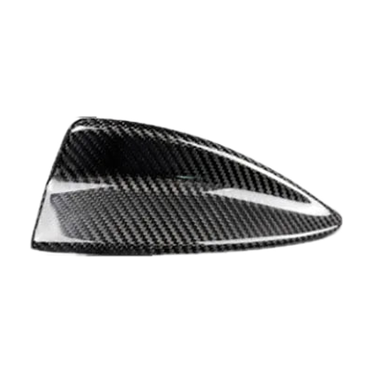 Gloss carbon fiber shark fin antenna cover, side profile, for BMW F22/F30/F32/F34/F36/F80/F82/F87/G11/G12/G20/G30