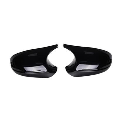 Gloss black wing mirror covers pair for BMW 1/3 Series E87, E90, E91, E92, E93