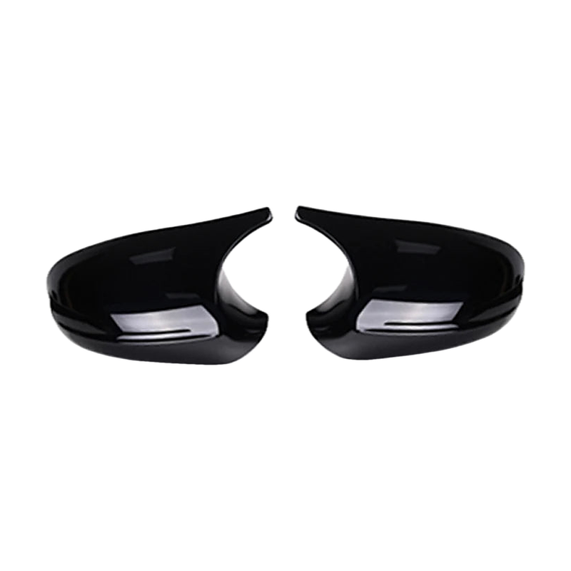 Gloss black wing mirror covers pair for BMW 1/3 Series E87, E90, E91, E92, E93