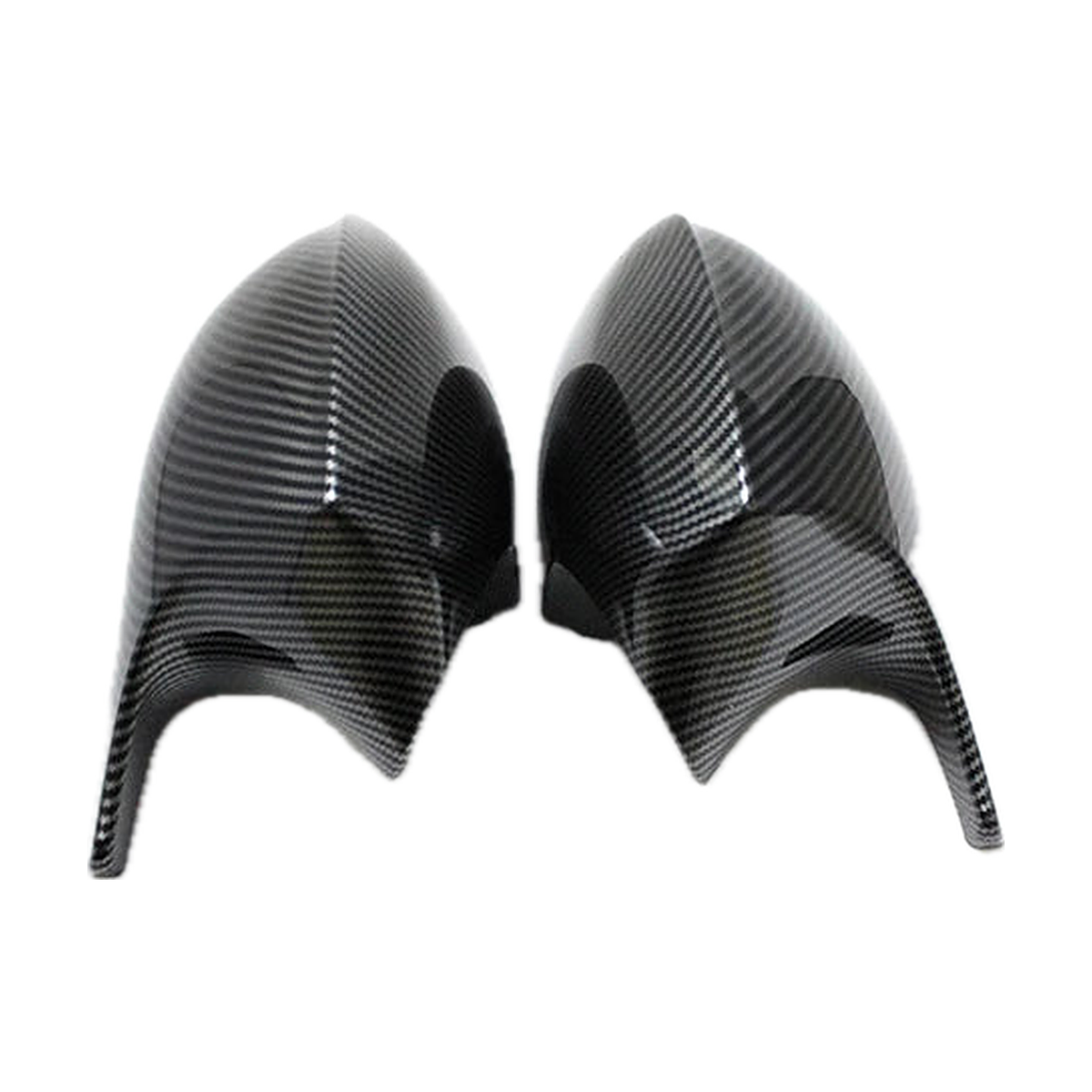Carbon fiber look wing mirror cover pair for BMW 1/3 Series E87, E90, E91, E92, E93
