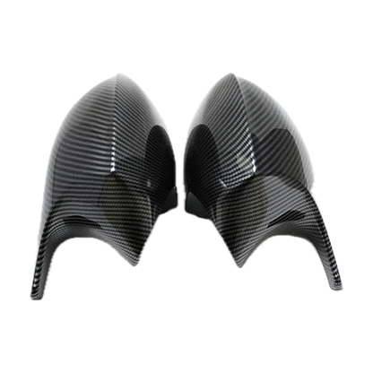 Carbon fiber look wing mirror cover pair for BMW 1/3 Series E87, E90, E91, E92, E93