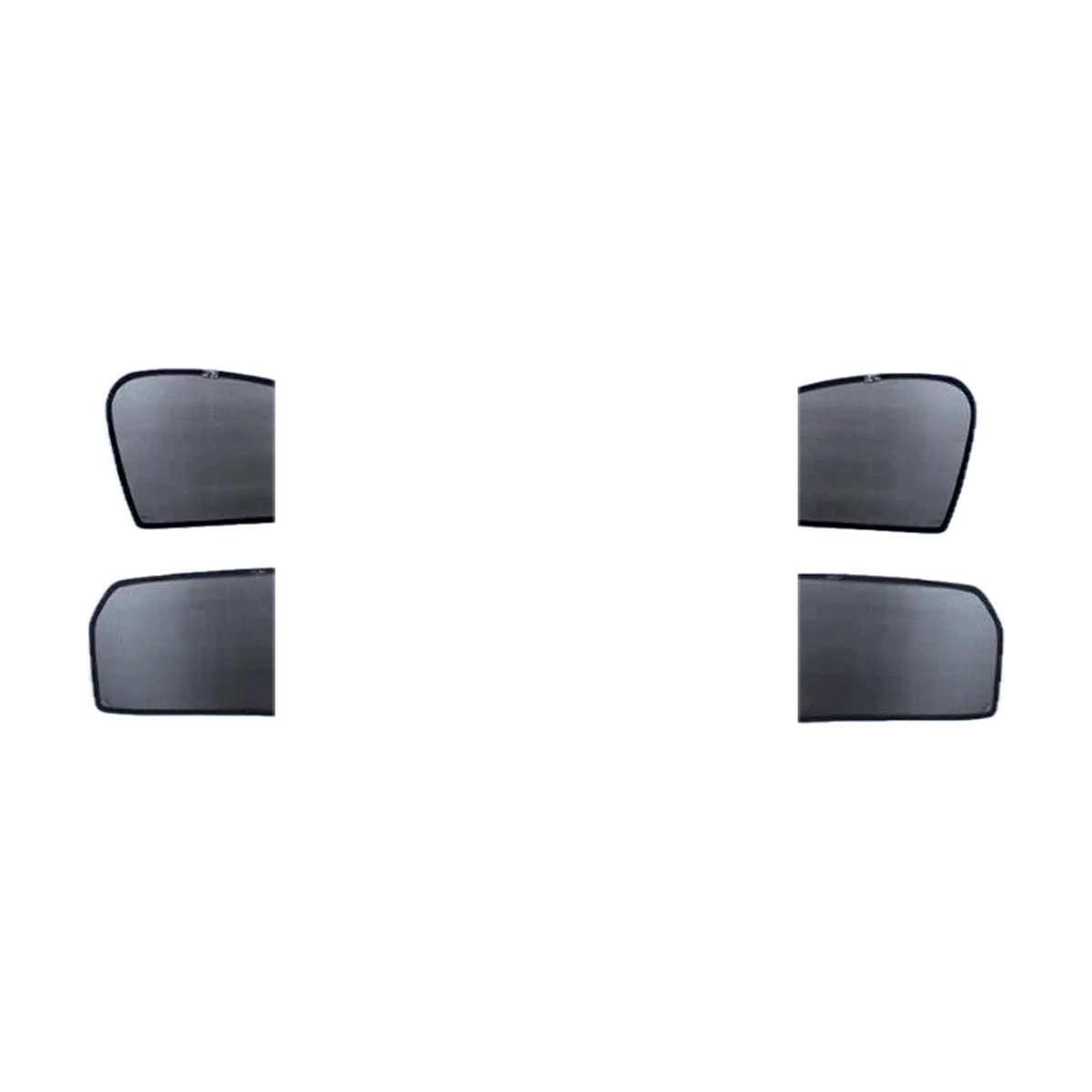 Black magnetic side window sunshade 4 piece set: front and rear shades, for BMW F30 (2012-2018)