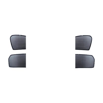 Black magnetic side window sunshade 4 piece set: front and rear shades, for BMW F30 (2012-2018)