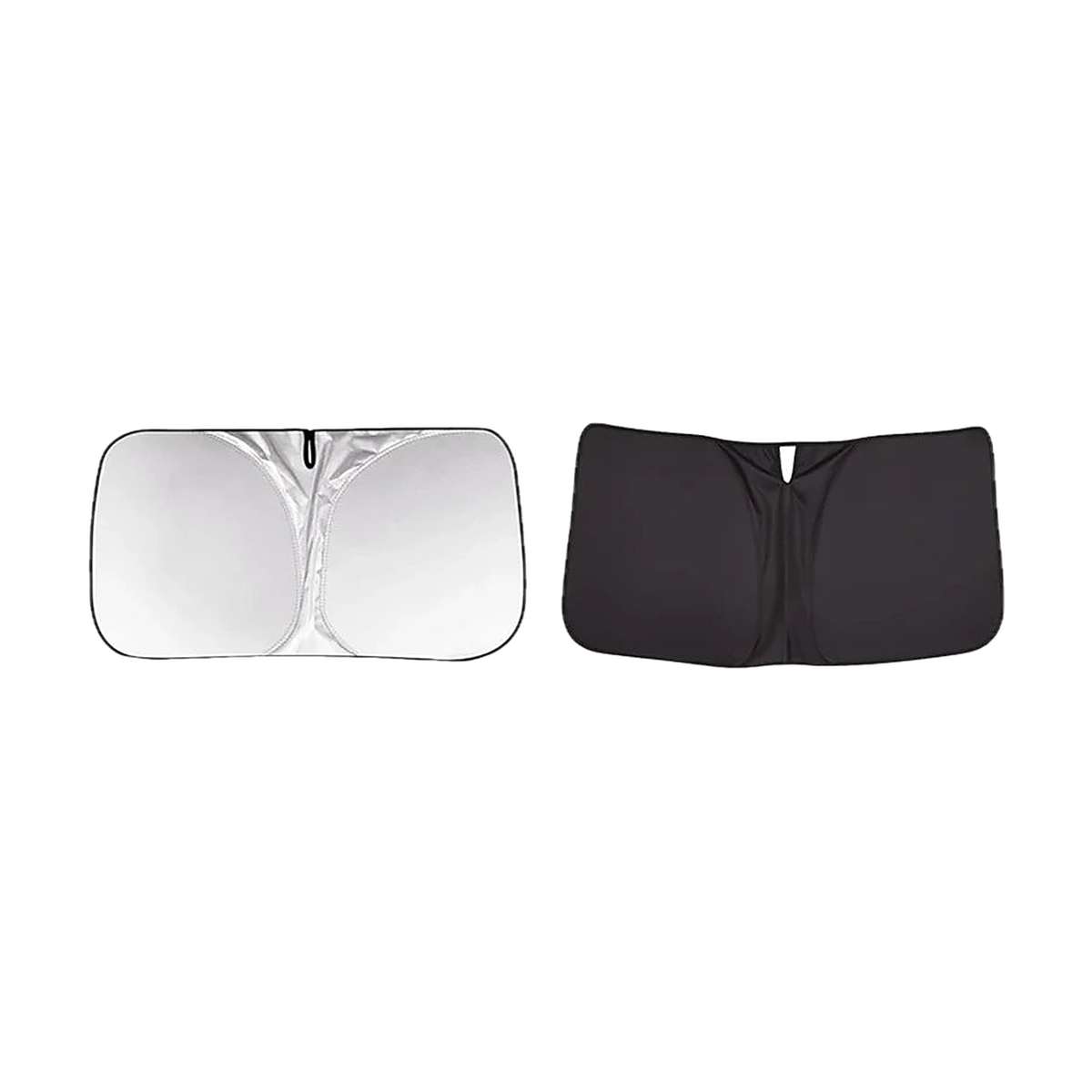 Front windshield sunshade, reflective and black sides, for BMW F30 (2012-2018)