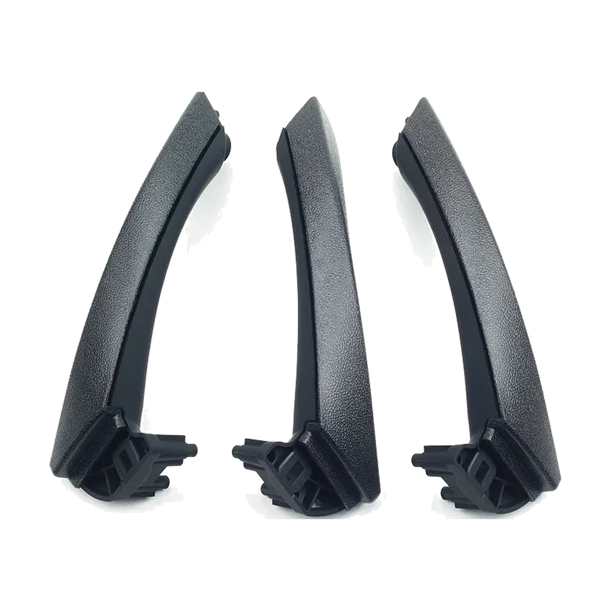 Black interior door pull handle set, left hand drive, for BMW 3 Series E90, E91, E92 (2005-2012)