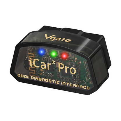Vgate iCar Pro OBD2 adapter, angled view, for BMW