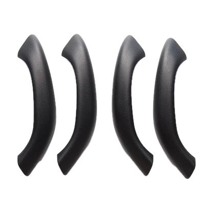 Matte black door pull handle covers, set of 4, for BMW X1 F48 / F49, X2 F39 (2016-2020)