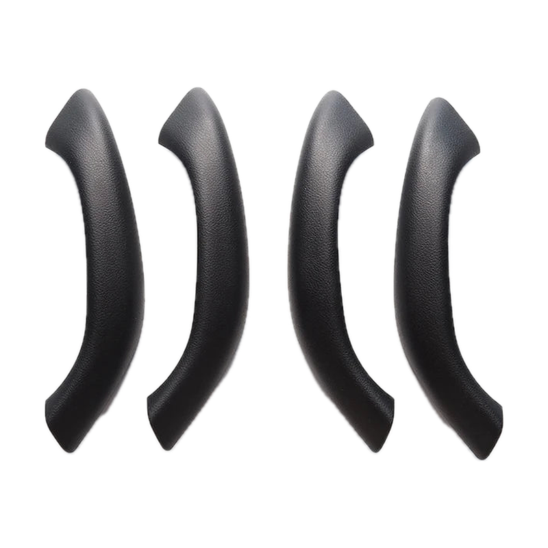Matte black door pull handle covers, set of 4, for BMW X1 F48 / F49, X2 F39 (2016-2020)