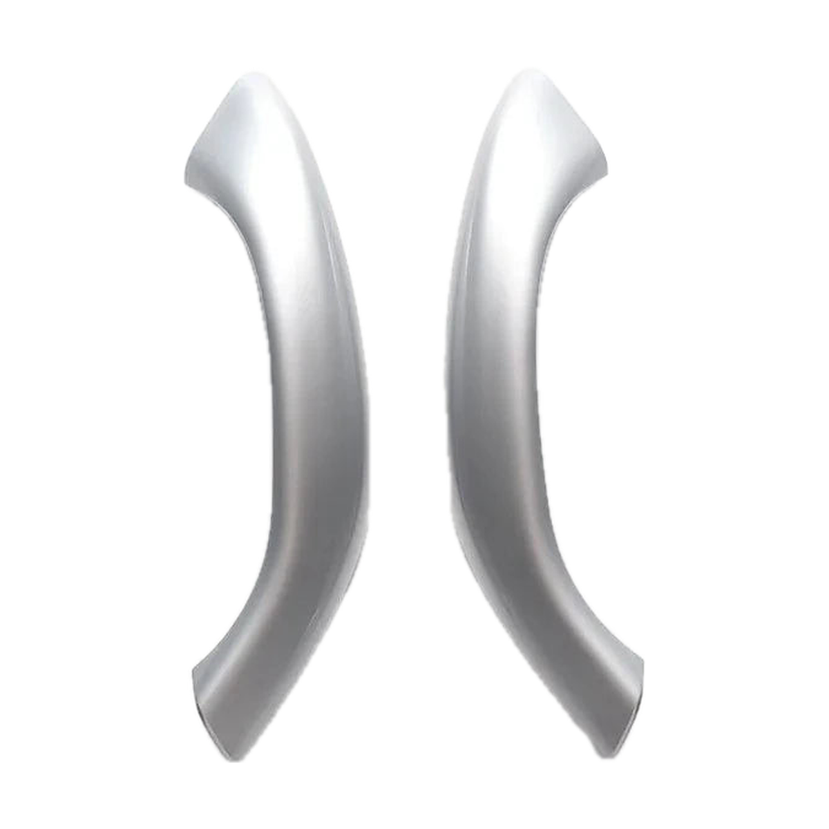 Silver door pull handle covers, pair, for BMW X1 F48 / F49, X2 F39 (2016-2020)