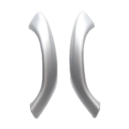 Silver door pull handle covers, pair, for BMW X1 F48 / F49, X2 F39 (2016-2020)