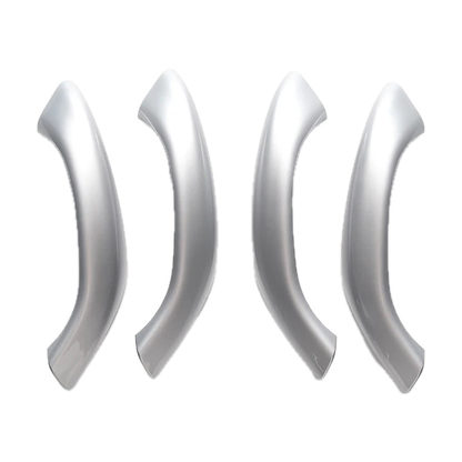 Silver door pull handle covers, set of 4, for BMW X1 F48 / F49, X2 F39 (2016-2020)