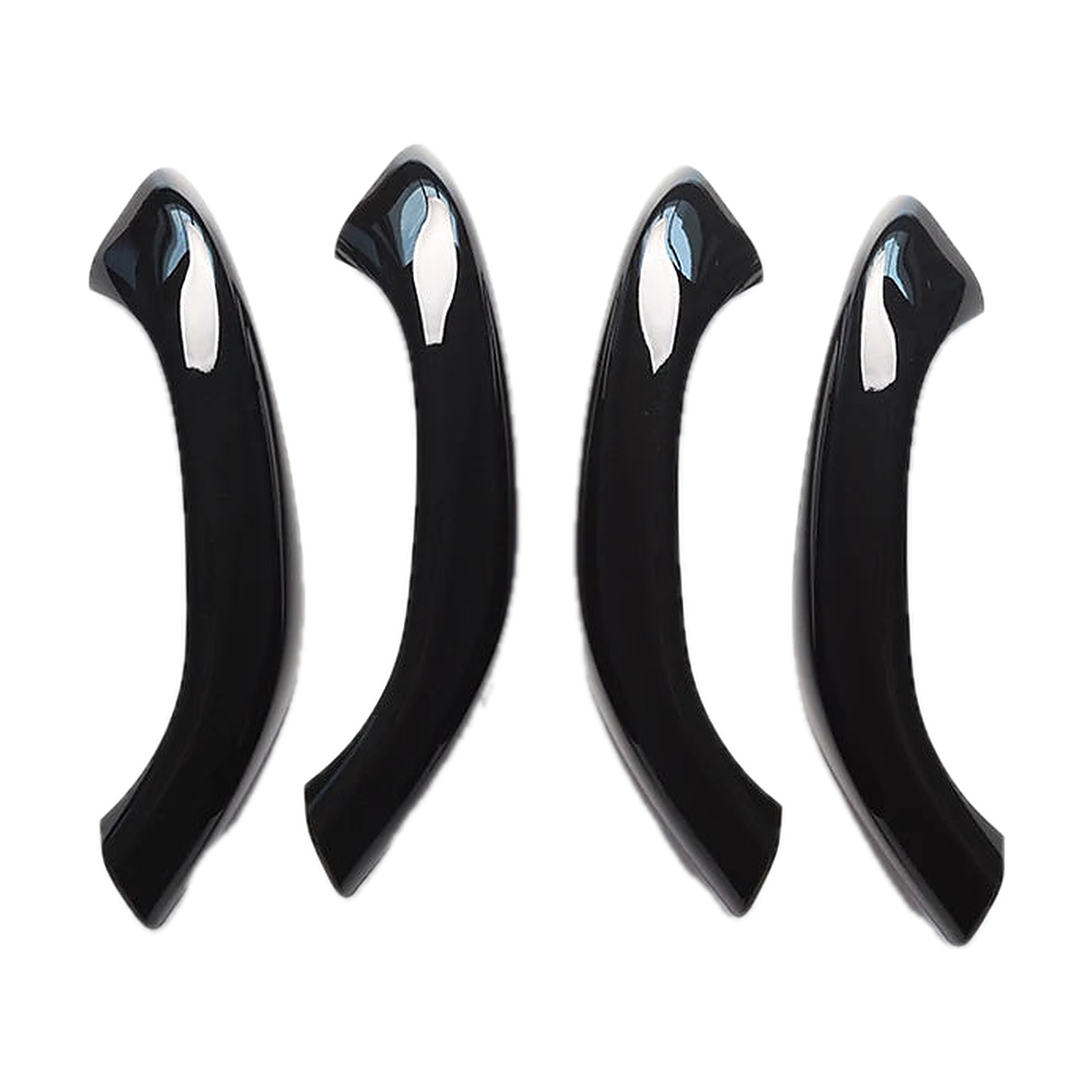 Piano black door pull handle covers, set of 4, for BMW X1 F48 / F49, X2 F39 (2016-2020)