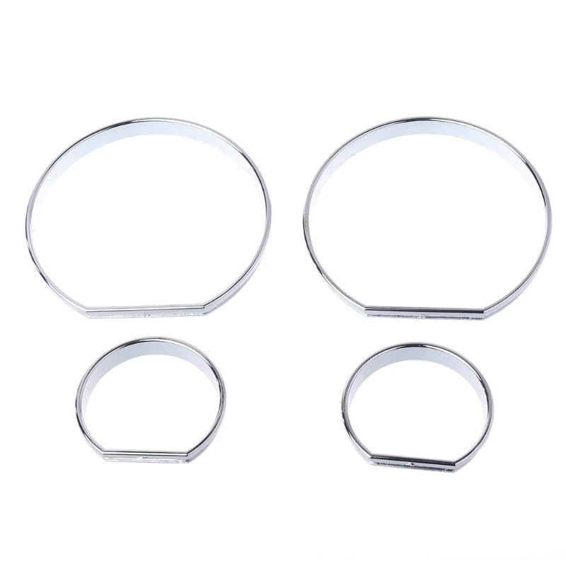 Chrome Gauge Rings Trim Speedometer E46