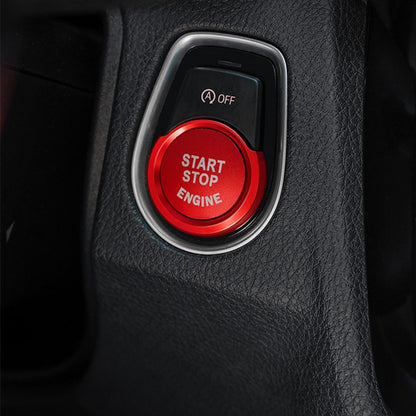 Aluminium start/stop button ring for BMW F30 and F20, view 3