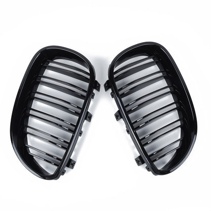 Gloss black kidney grilles for BMW F30 / F31, view 4