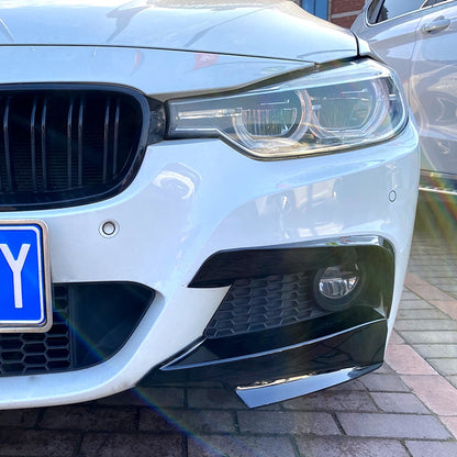 Front bumper splitters for BMW F30 / F31 M Sport bumper, view 4